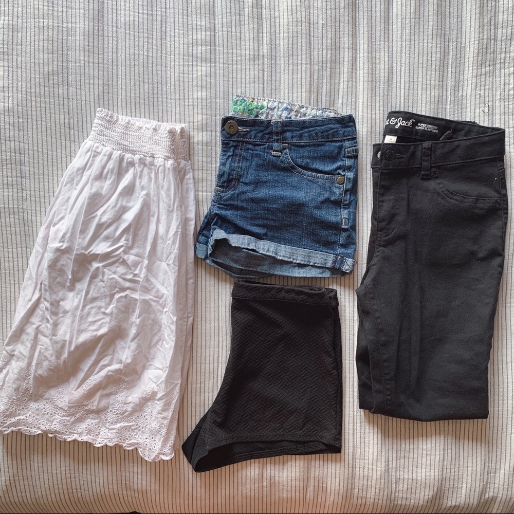 Girls junior sz 5 & sz small bottoms bundle